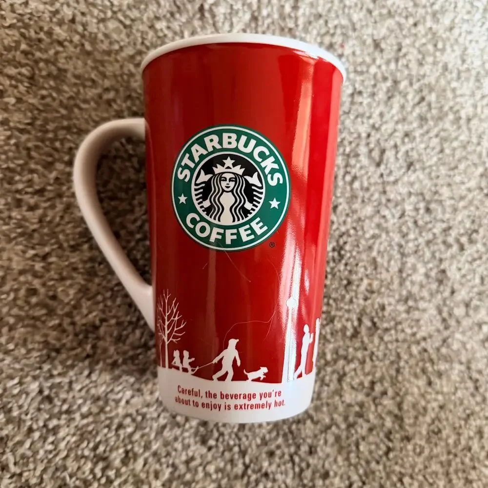 Starbucks 2006 Christmas Mug Carolers Holiday 16oz Grande Cup